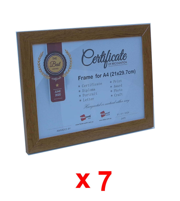 Picture Frame For Photo / Picture / Certificate  Size A4 ( 21x29.7 cm ) - Babyworth