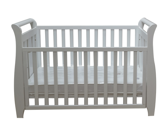 Babyworth Urban Sleigh Cot Optioned With Mattress - Babyworth