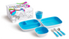 Munchkin Color Me Hungry Splash 7pc Toddler Dining Set – Plate, Bowl, Cup, and Utensils Gift Box - Babyworth