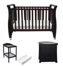 Babyworth  B4 Sleigh Cot +Mattress + Change Table+ Chest With Changing Top Package - Babyworth