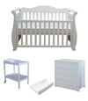 Babyworth BW05 Royal Sleigh Cot Change Table Chest Package - Babyworth