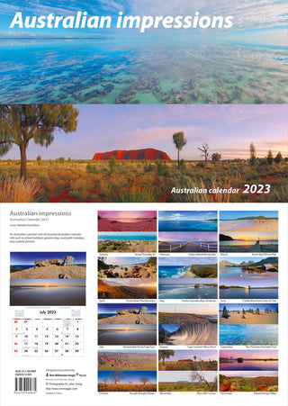 Australian Impressions - wall calendar 2023 - Babyworth