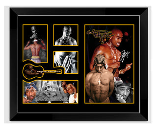 Limited Edition TUPAC-SHAKUR BLACK BOARDER Artworks for Print/Poster, Framed Print, Stretched Canvas, Stretched Canvas With Float Frame - Babyworth
