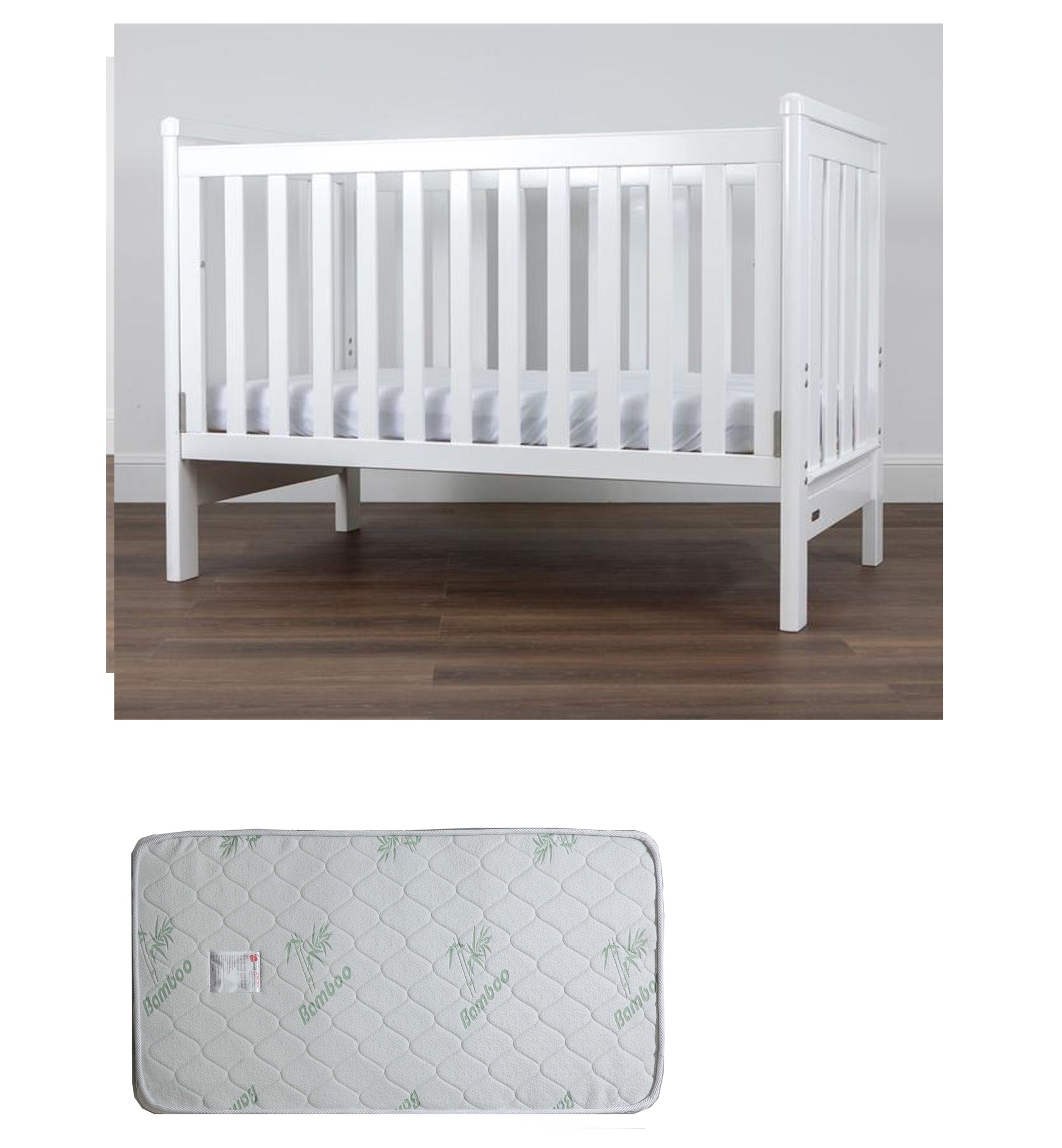 Grotime Richmond Cot Baby Bed with Mattress Babyworth