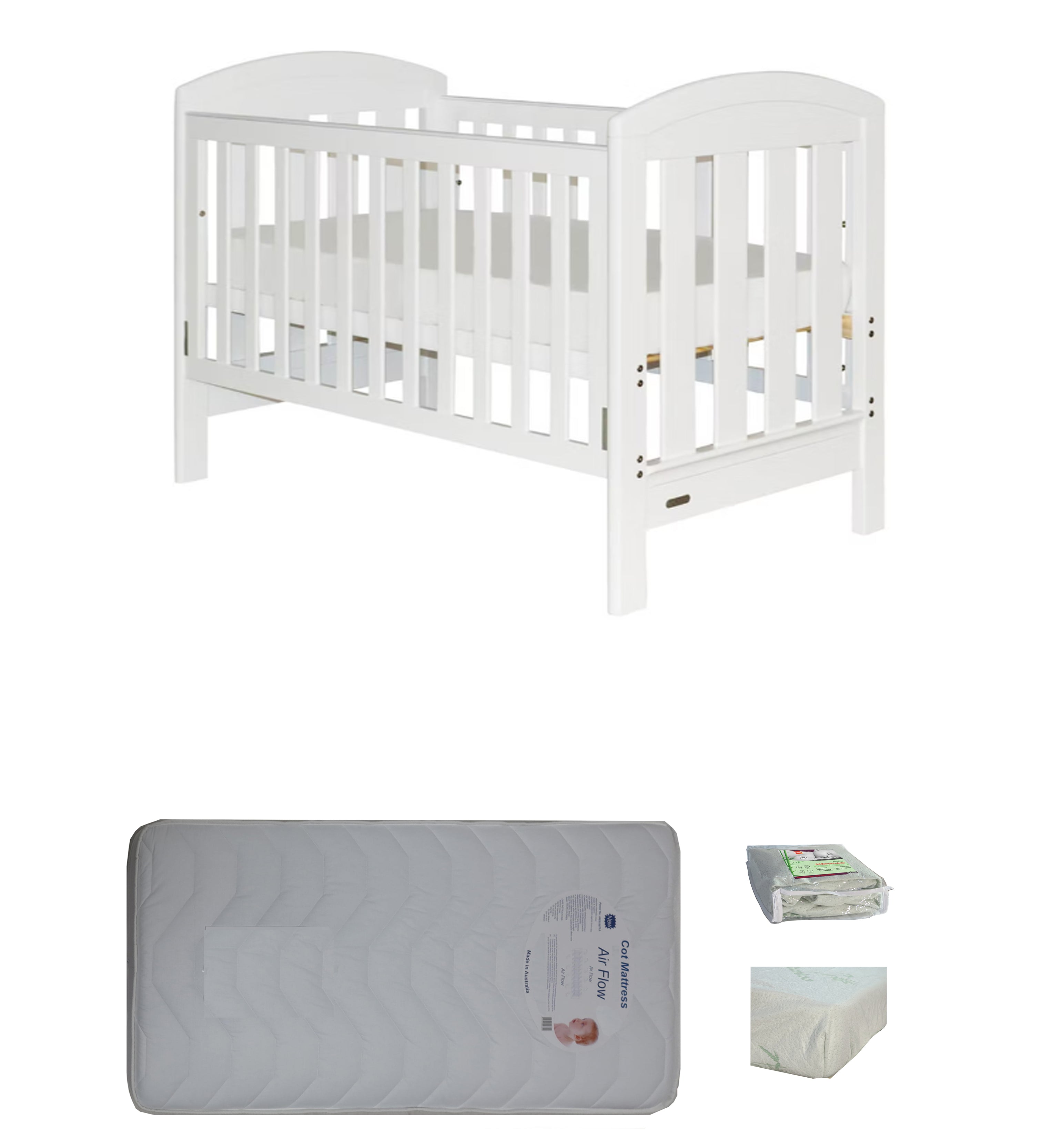 Tasman Eco Siena Cot Toddler Bed Baby Bunting Tasman Cot Sienna