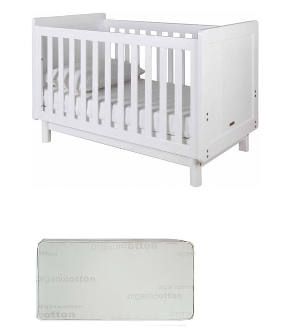 Grotime   Scandi Cot  Baby Bed with Mattress - Babyworth