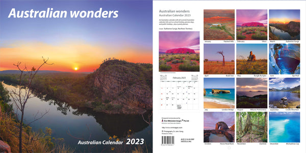 Australian Wonders - wall calendar 2023 - Babyworth