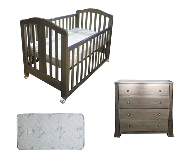 Babyworth Classic Cot+Mattress +Chest  Package - Babyworth