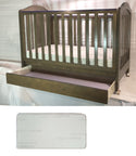 Babyworth Classic Cot With Drawer Option With Mattress - Babyworth