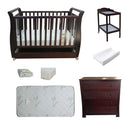 Babyworth Urban Sleigh Cot With Drawer+Chest +Change Table+Optioned With Mattress - Babyworth