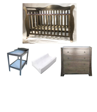 Babyworth Imperial Sleigh Cot Change Table Chest Package - Babyworth