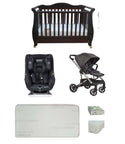 Babyworth Imperial Sleigh Cot With Drawer+Maxi Cosi Vita Car Seat+Luxi Pram Package - Babyworth