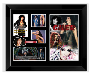 Limited Edition CHER BLACK BOARDER Artworks for Print/Poster, Framed Print, Stretched Canvas, Stretched Canvas With Float Frame - Babyworth
