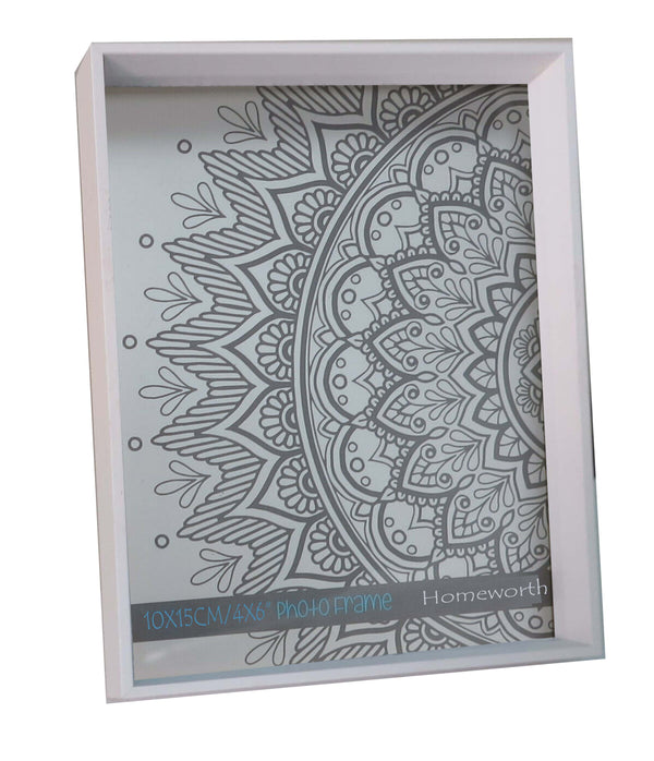 Homeworth Picture Frame Angled Series For Photo Size 4x6",5x7",6x8",8x10",11x14", A4 White - Babyworth